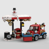 MOC - 157054 Little Winter Service Station Klemmbausteine - LesDiy - Klemmbausteine