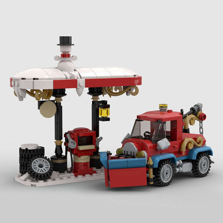 MOC - 157054 Little Winter Service Station Klemmbausteine - LesDiy - Klemmbausteine