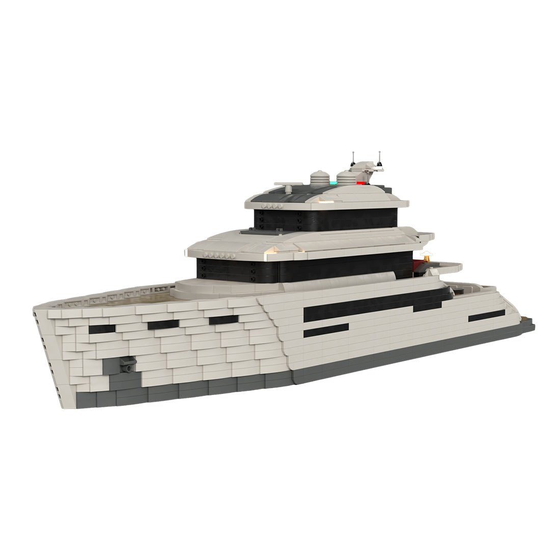 MOC - 157092 Super - Luxusyacht Klemmbausteine - LesDiy - Klemmbausteine