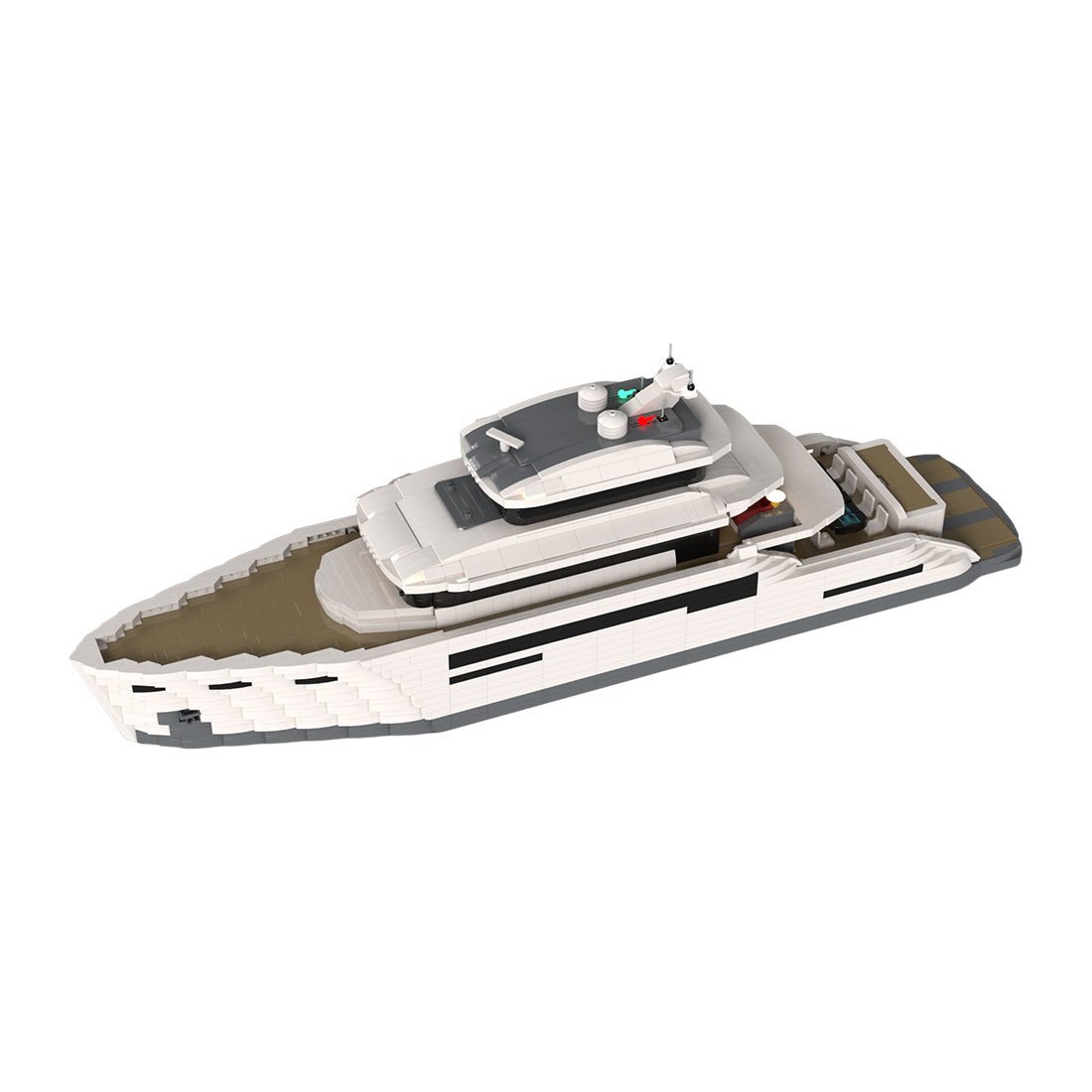 MOC - 157092 Superyacht "LILLY" Klemmbausteine - LesDiy - Klemmbausteine