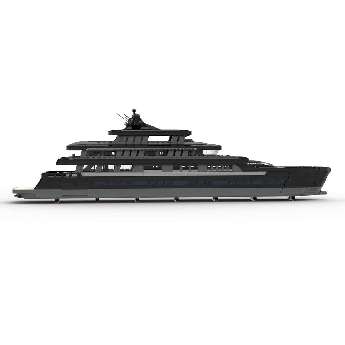 MOC - 157340 Large Luxury Yacht Klemmbausteine - LesDiy - Klemmbausteine