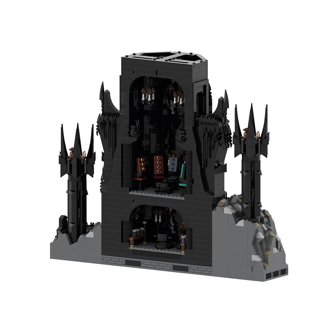 MOC - 157662 UCS Barad - Dur part 4/6 Klemmbausteine - LesDiy - Klemmbausteine
