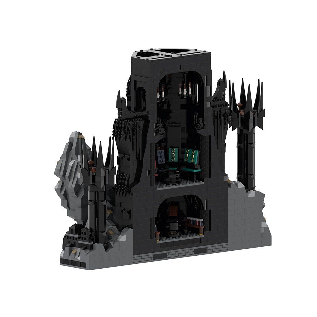 MOC - 157662 UCS Barad - Dur part 4/6 Klemmbausteine - LesDiy - Klemmbausteine