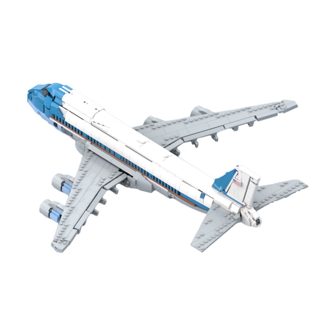 MOC - 160923 Boeing 747 Air Force One Klemmbausteine - LesDiy - Klemmbausteine