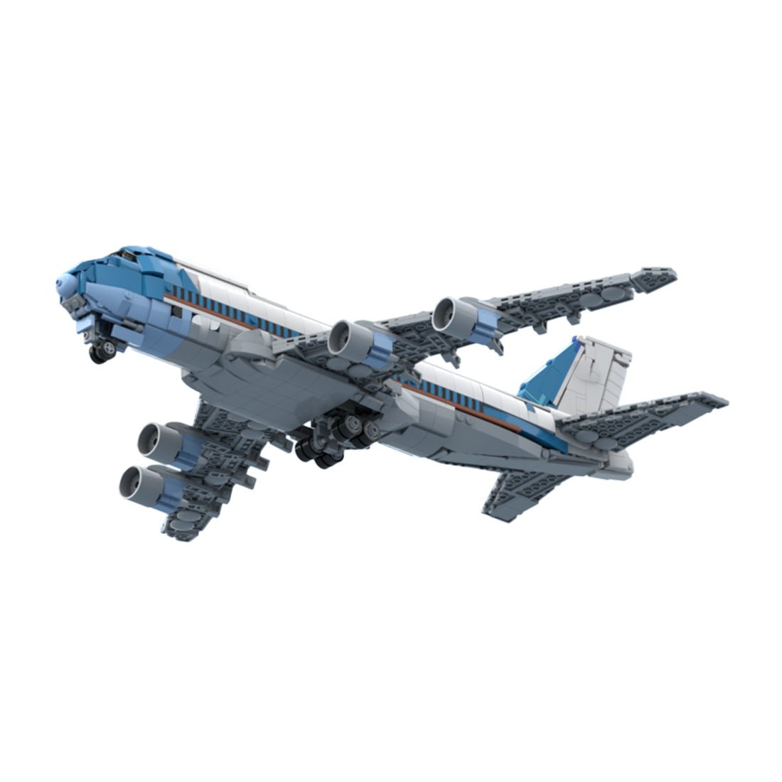 MOC - 160923 Boeing 747 Air Force One Klemmbausteine - LesDiy - Klemmbausteine