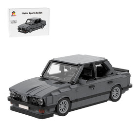 MOC-161114 BMW M5 E28 Dark Bluish Gray Klemmbausteine-LesDiy-Klemmbausteine