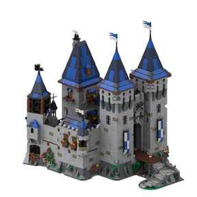MOC - 163712 Black Falcon Eagle's Nest Castle Klemmbausteine - LesDiy - Klemmbausteine