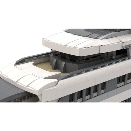 MOC - 164155 White Large Luxury Yacht Klemmbausteine - LesDiy - Klemmbausteine