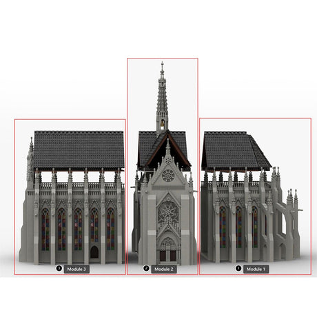 MOC - 165277 Gothic Cathedral Module 3 - Nef Klemmbausteine - LesDiy - Klemmbausteine