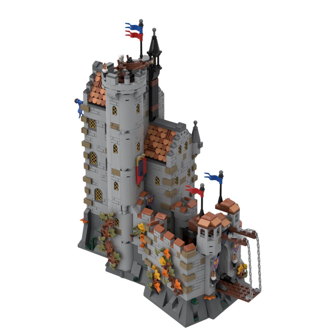 MOC - 167273 Black Knights - Dragon Slayers' Castle Klemmbausteine - LesDiy - Klemmbausteine