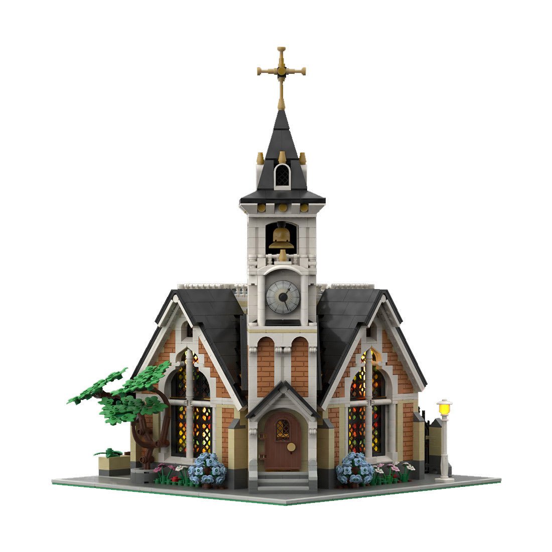 MOC - 171047 St. Joseph Memorial Church Klemmbausteine - LesDiy - Klemmbausteine