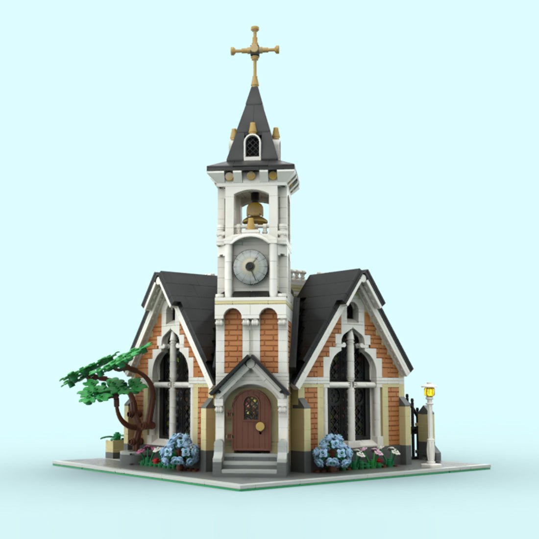 MOC - 171047 St. Joseph Memorial Church Klemmbausteine - LesDiy - Klemmbausteine