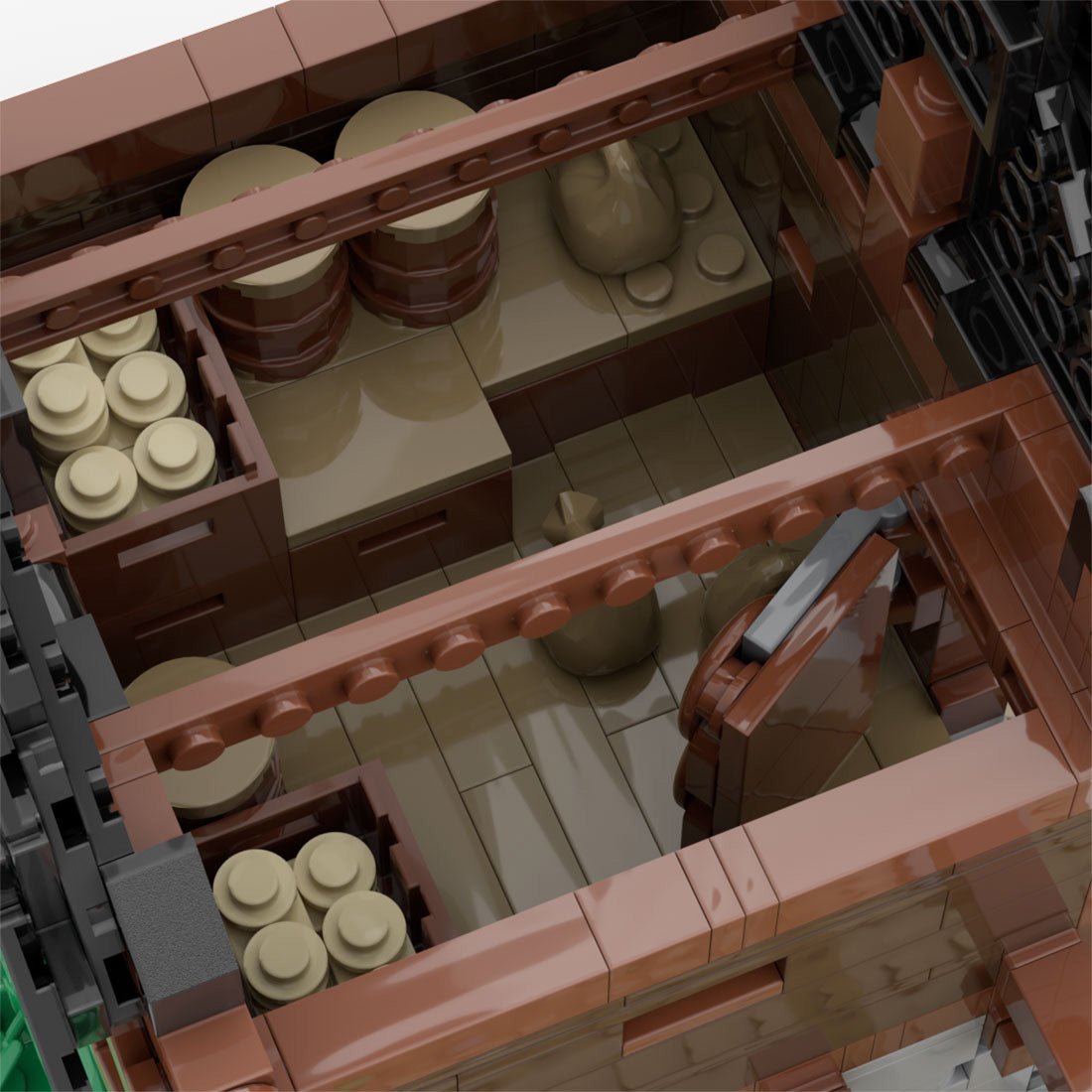 MOC - 172871 Medieval Granary Klemmbausteine - LesDiy - Klemmbausteine