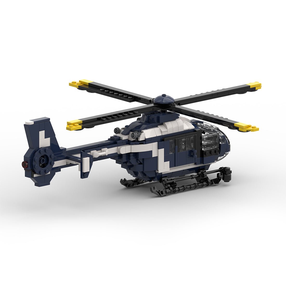 MOC - 173104 EC 135 gendarmerie Klemmbausteine - LesDiy - Klemmbausteine