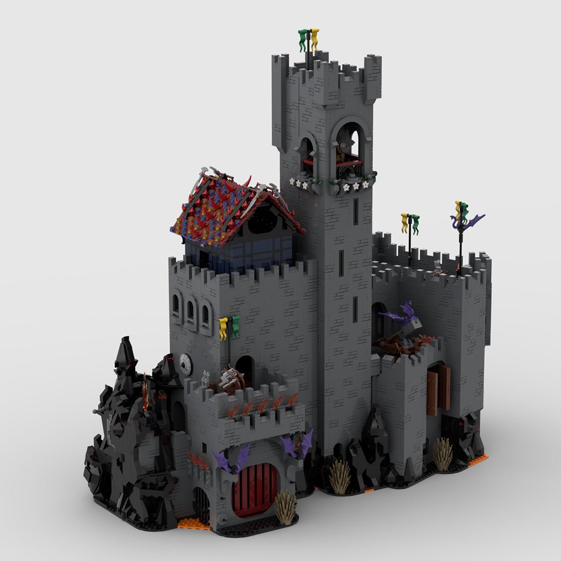MOC - 173957 Dragon's Lake Castle Klemmbausteine - LesDiy - Klemmbausteine