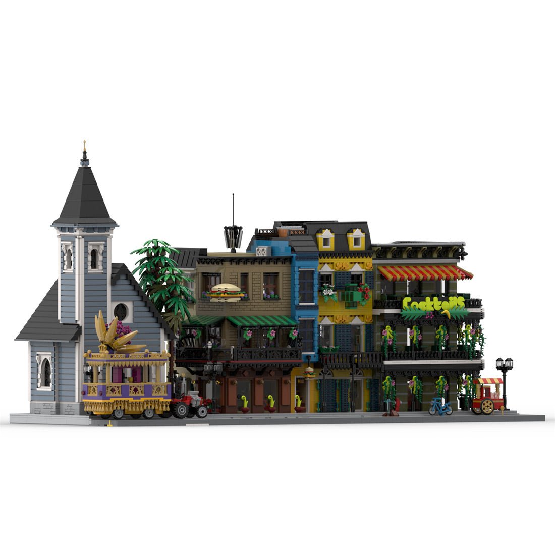 MOC - 173996 French Quarter New Orleans Klemmbausteine - LesDiy - Klemmbausteine
