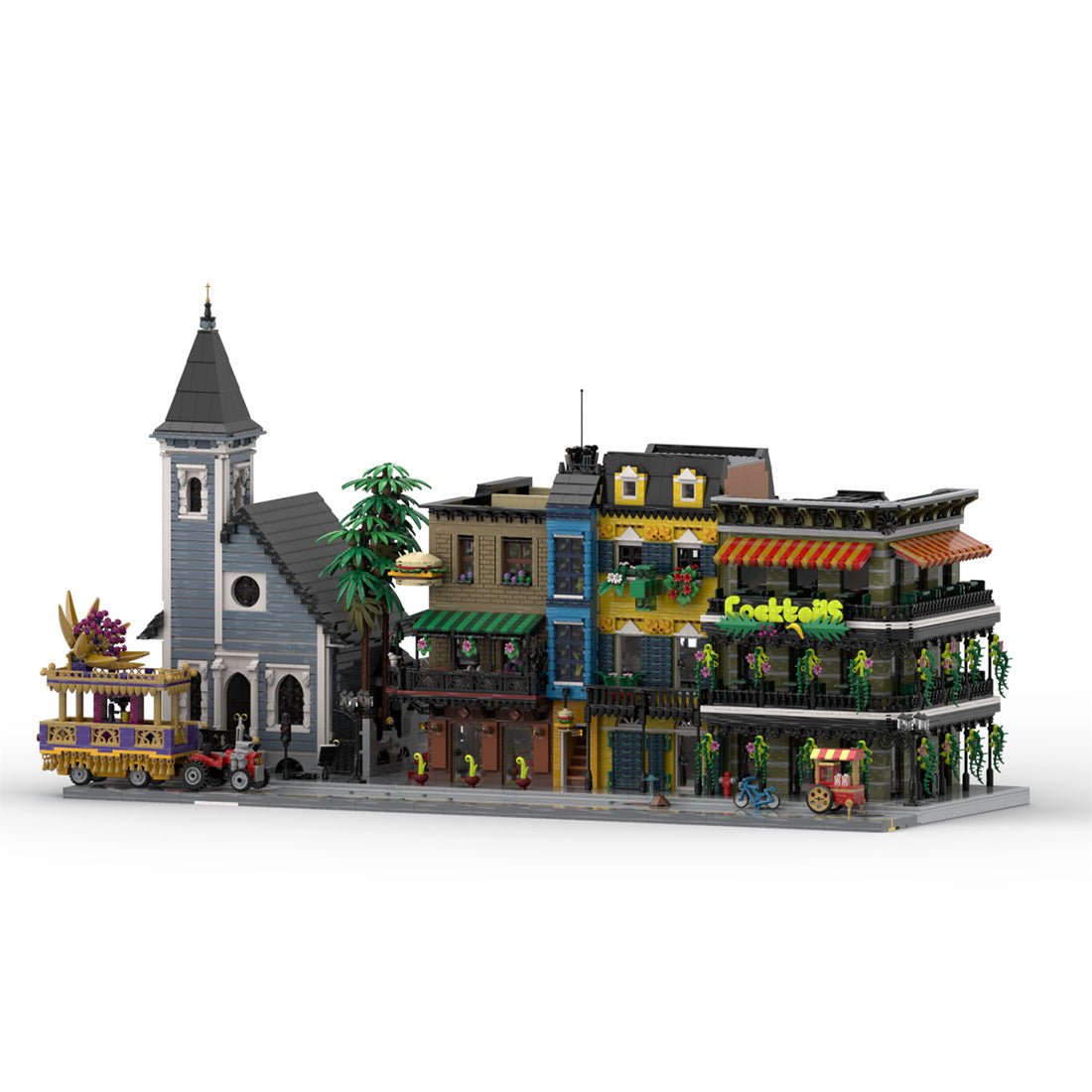 MOC - 173996 French Quarter New Orleans Klemmbausteine - LesDiy - Klemmbausteine