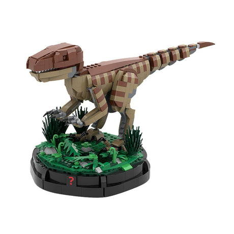 MOC - 175051 Velociraptor Statue Klemmbausteine - LesDiy - Klemmbausteine