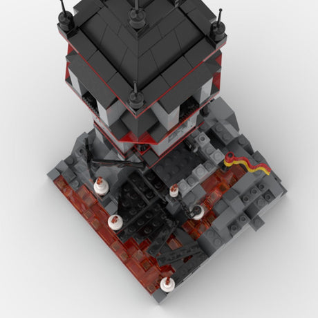 MOC - 176957 Fright Knights Volcanic Outpost Klemmbausteine - LesDiy - Klemmbausteine