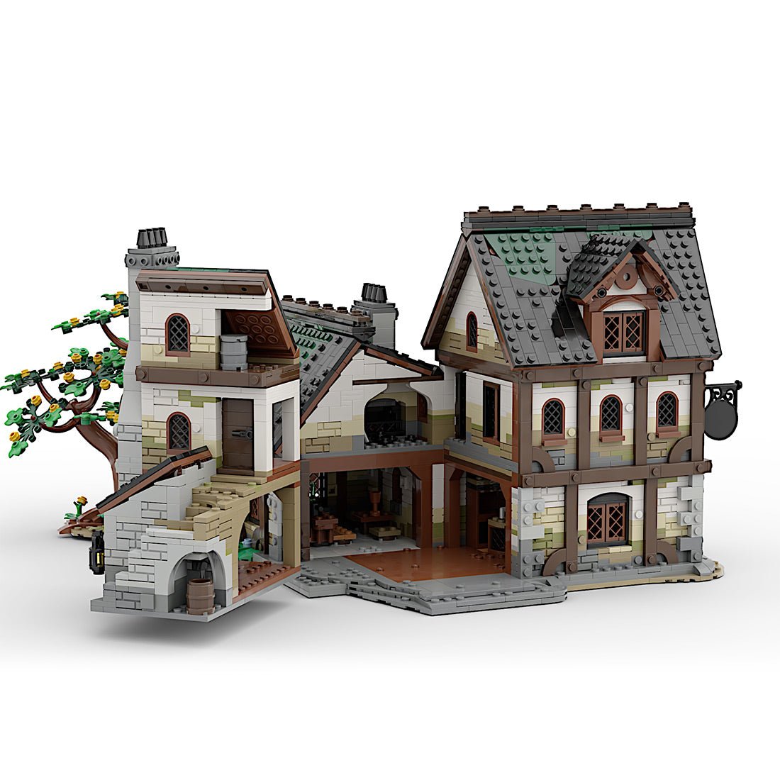 MOC - 177601 Mittelalterliche Taverne Klemmbausteine - LesDiy - Klemmbausteine