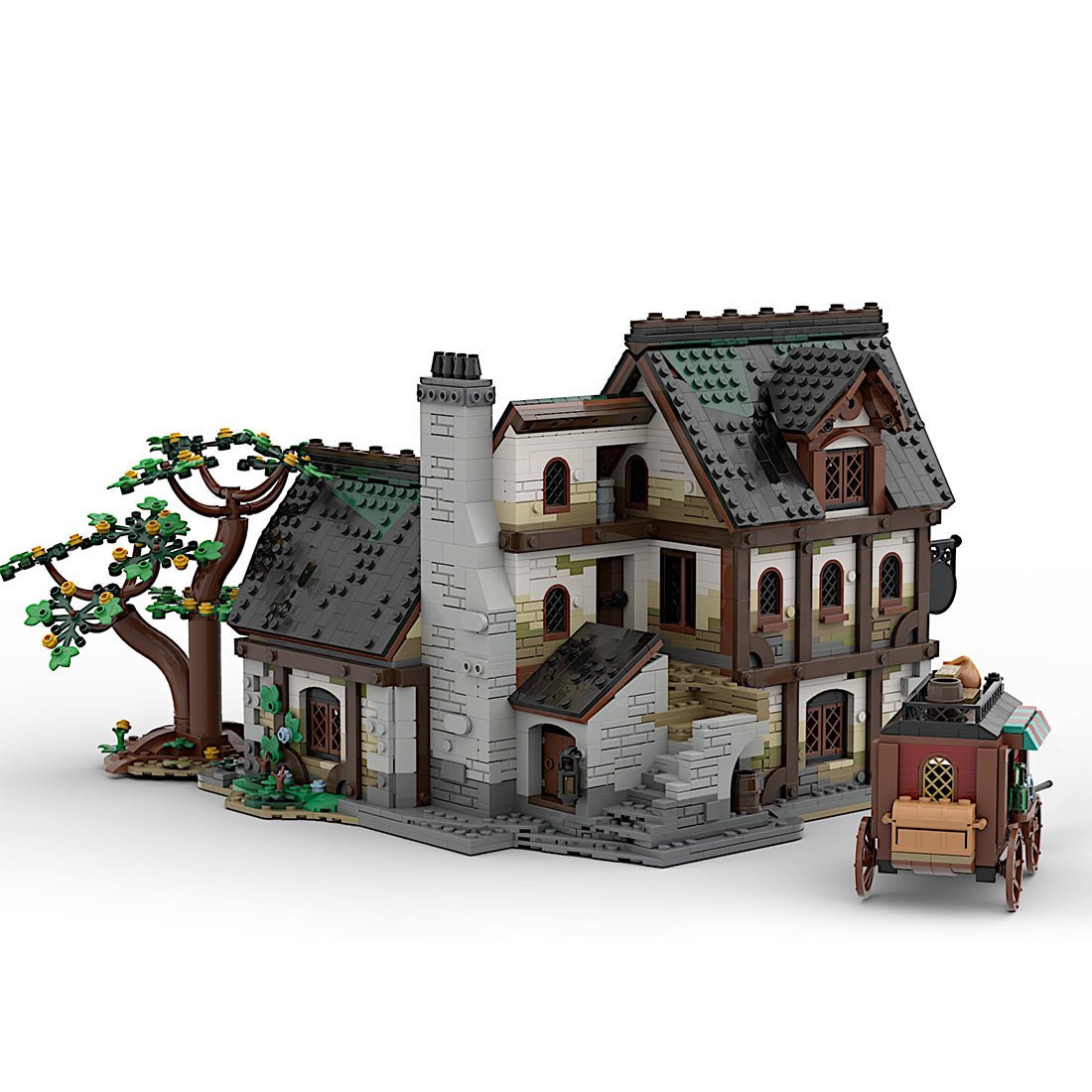 MOC - 177601 Mittelalterliche Taverne Klemmbausteine - LesDiy - Klemmbausteine