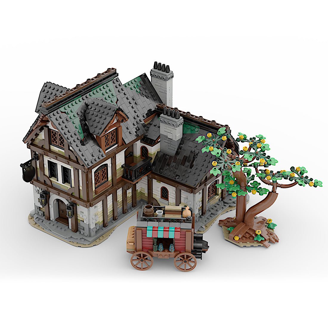MOC - 177601 Mittelalterliche Taverne Klemmbausteine - LesDiy - Klemmbausteine