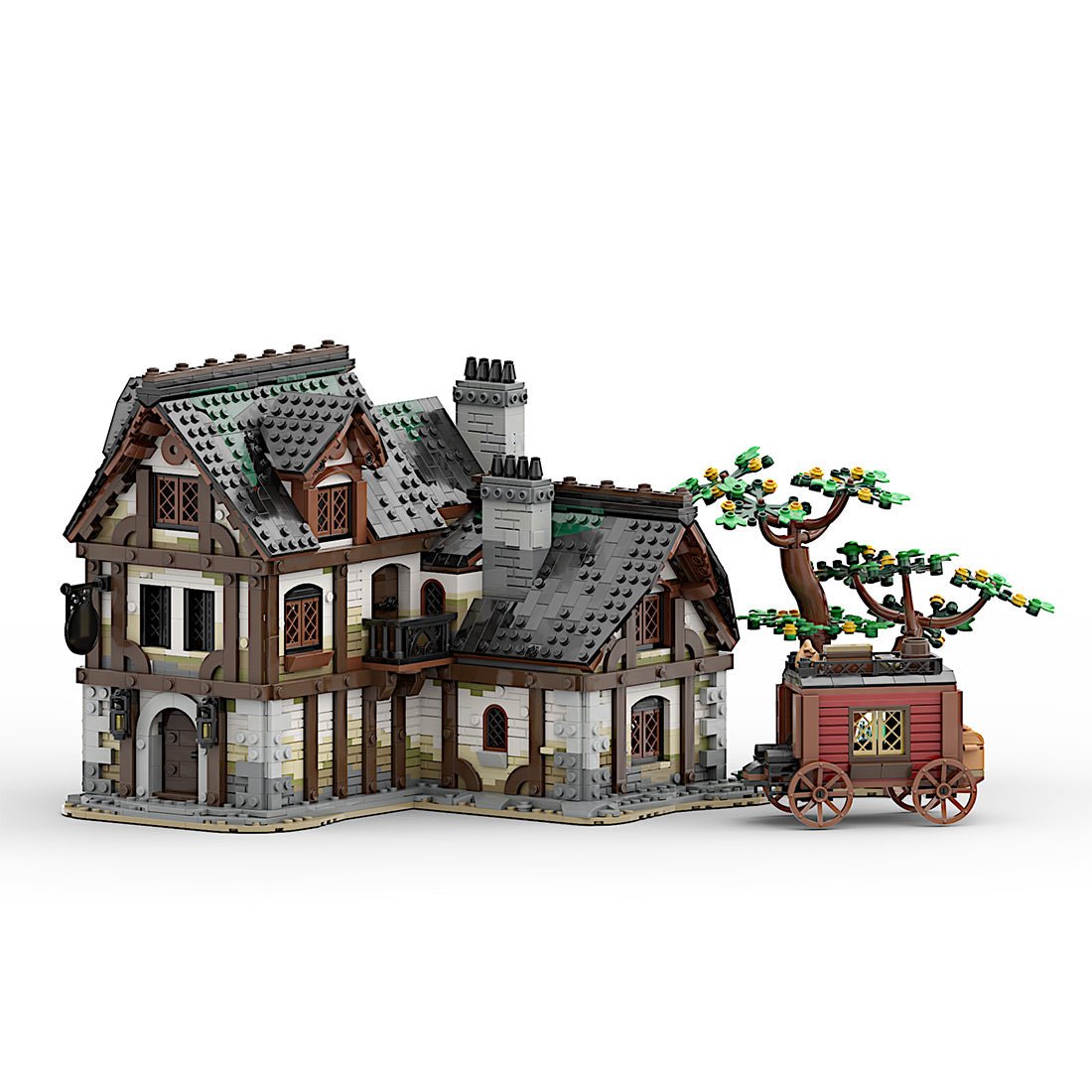 MOC - 177601 Mittelalterliche Taverne Klemmbausteine - LesDiy - Klemmbausteine