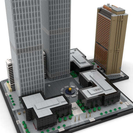 MOC - 177998 World Trade Center Complex im Maßstab 1:800 Klemmbausteine - LesDiy - Klemmbausteine