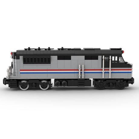 MOC - 182467 Amtrak diesel locomotive with PF control Klemmbausteine - LesDiy - Klemmbausteine