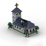 MOC - 183062 Mini World War II Sand Table - Module 4 - Church Klemmbausteine - LesDiy - Klemmbausteine