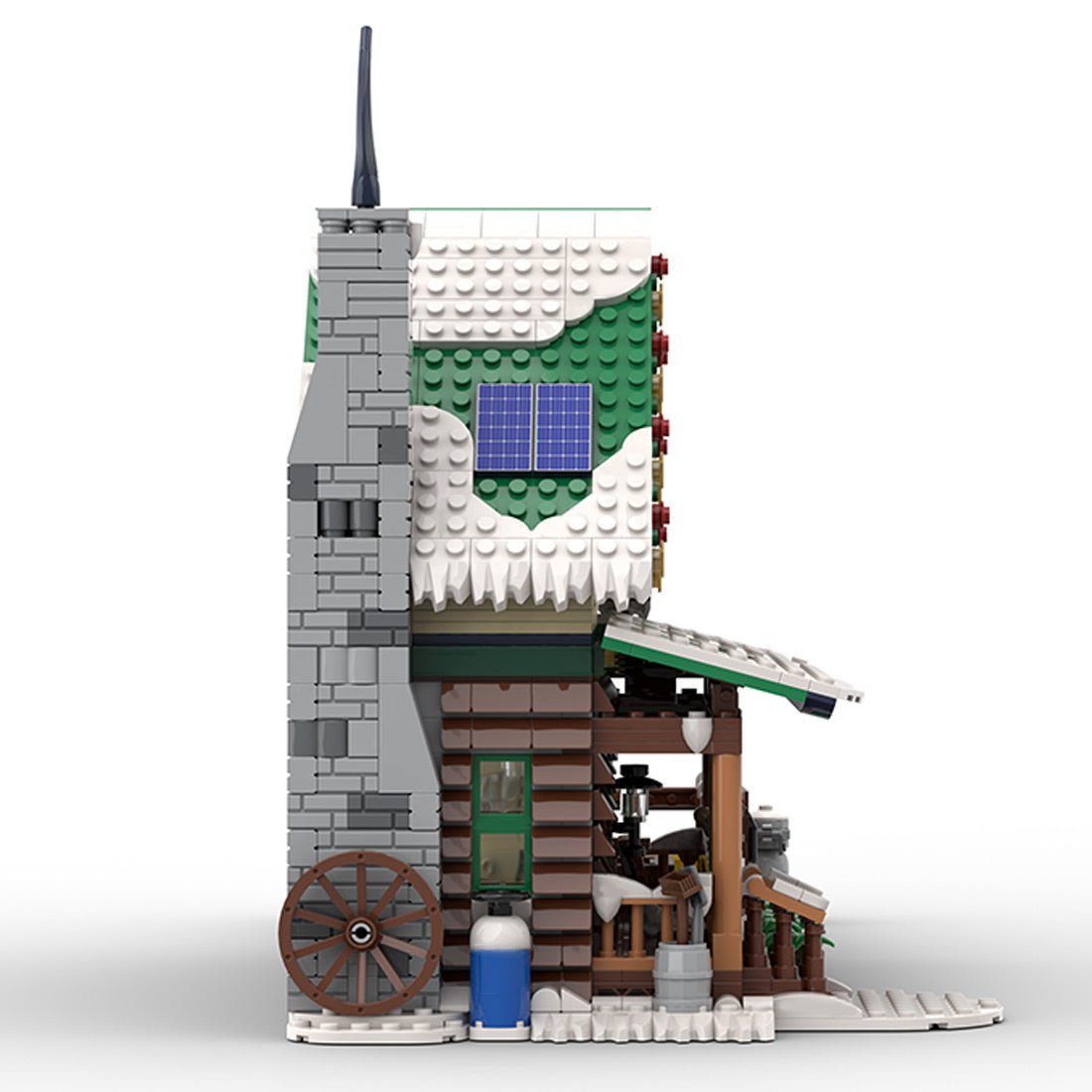 MOC - 183213 Winter Village Reindeer Ranch Klemmbausteine - LesDiy - Klemmbausteine