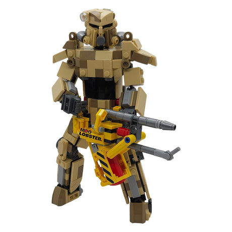 MOC - 183742 Fallout: Desert Camo T - 45 Power Armor Klemmbausteine - LesDiy - Klemmbausteine