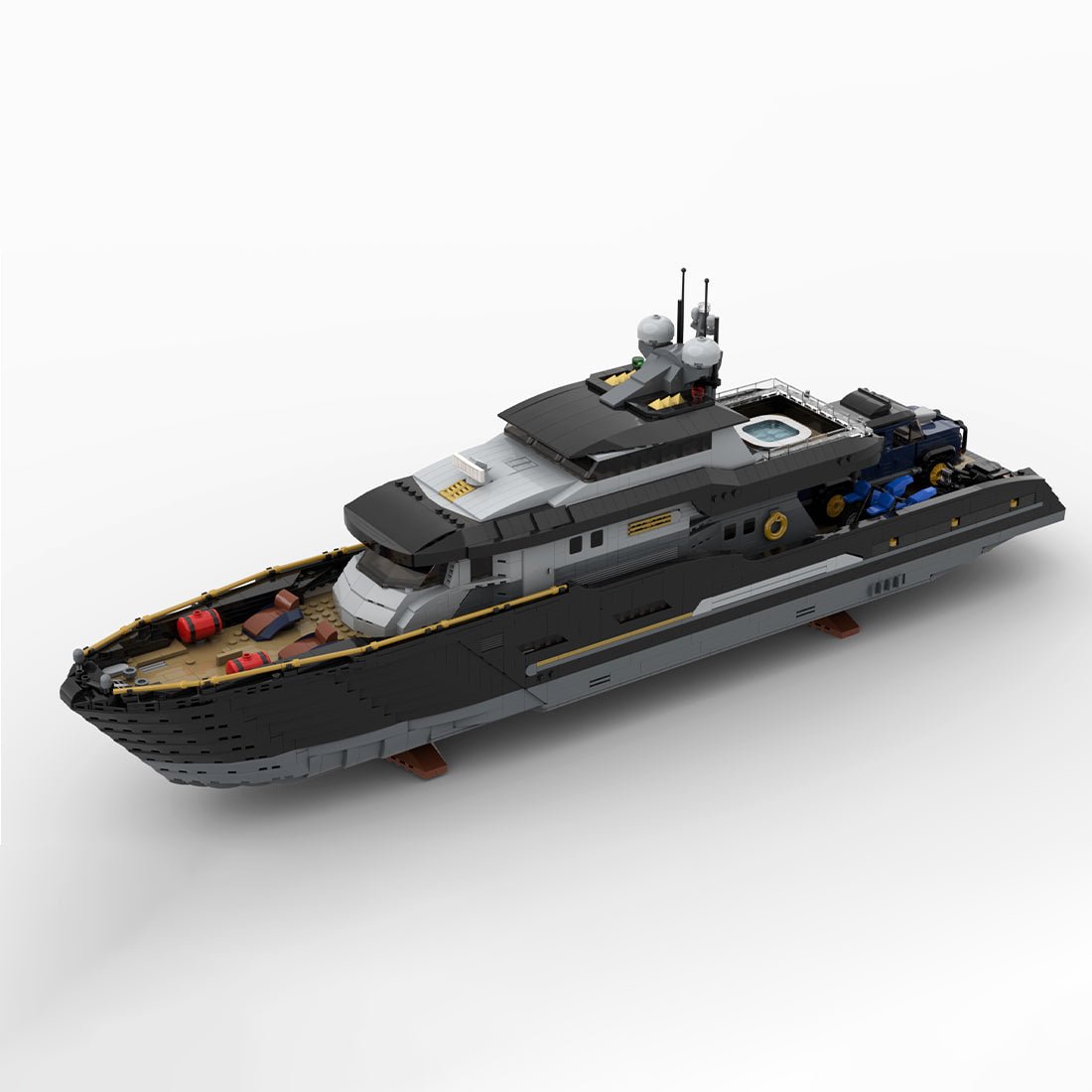 MOC - 185307 Explorer's Yacht Klemmbausteine - LesDiy - Klemmbausteine