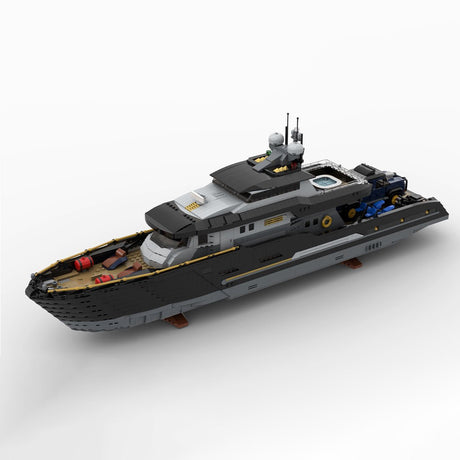 MOC - 185307 Explorer's Yacht Klemmbausteine - LesDiy - Klemmbausteine