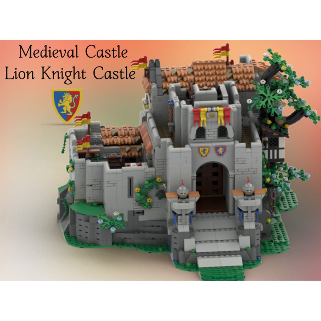 MOC - 187043 Lion's caslte Klemmbausteine - LesDiy - Klemmbausteine
