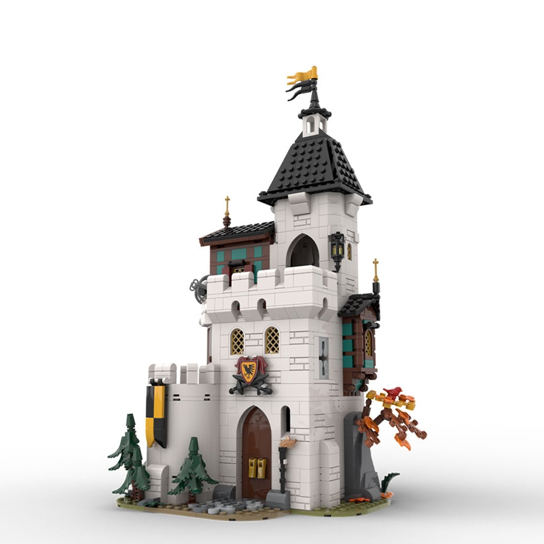 MOC - 189672 White tower Klemmbausteine - LesDiy - Klemmbausteine