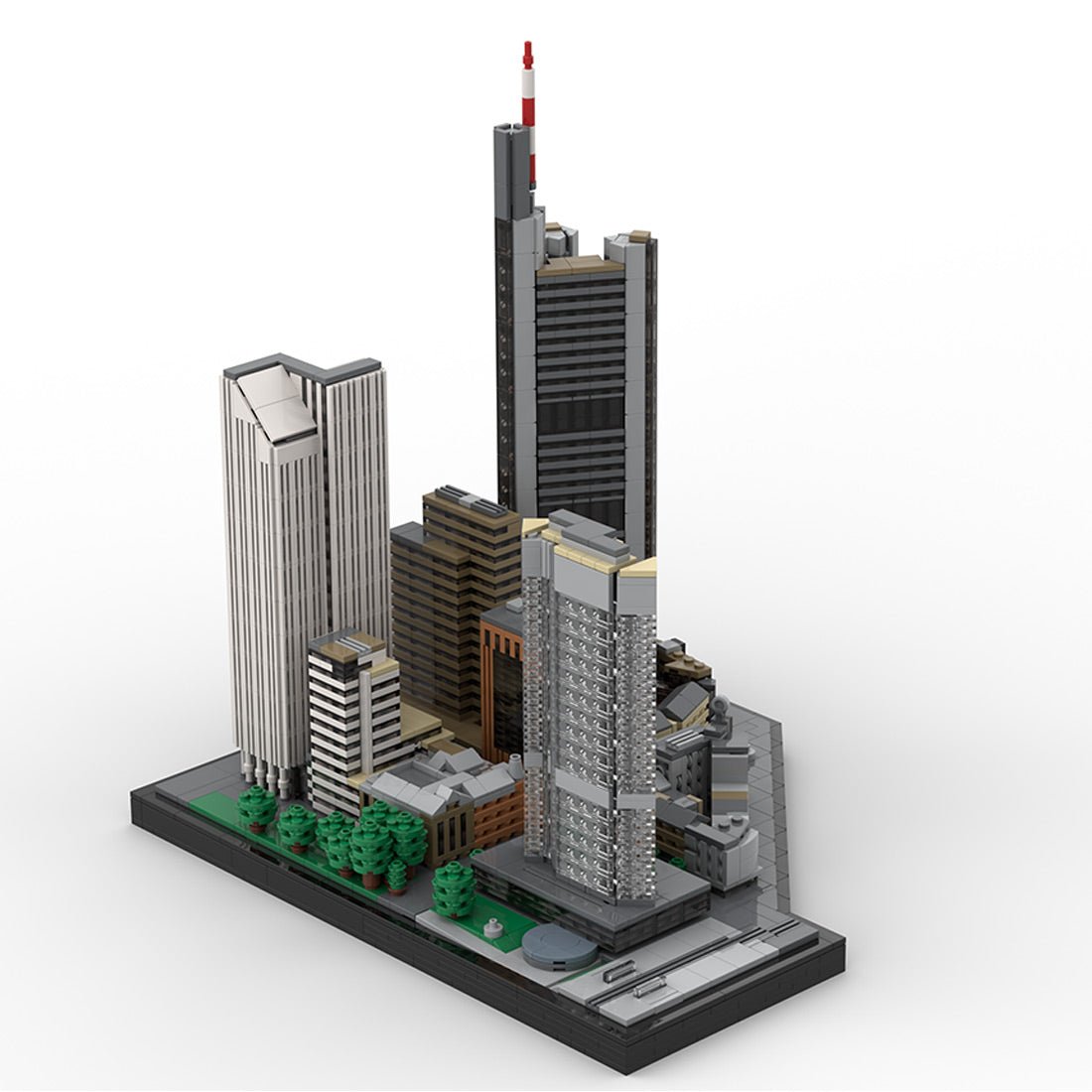 MOC - 194842 Frankfurt Neue Mainzer Straße skyscrapers part 2 Klemmbausteine - LesDiy - Klemmbausteine