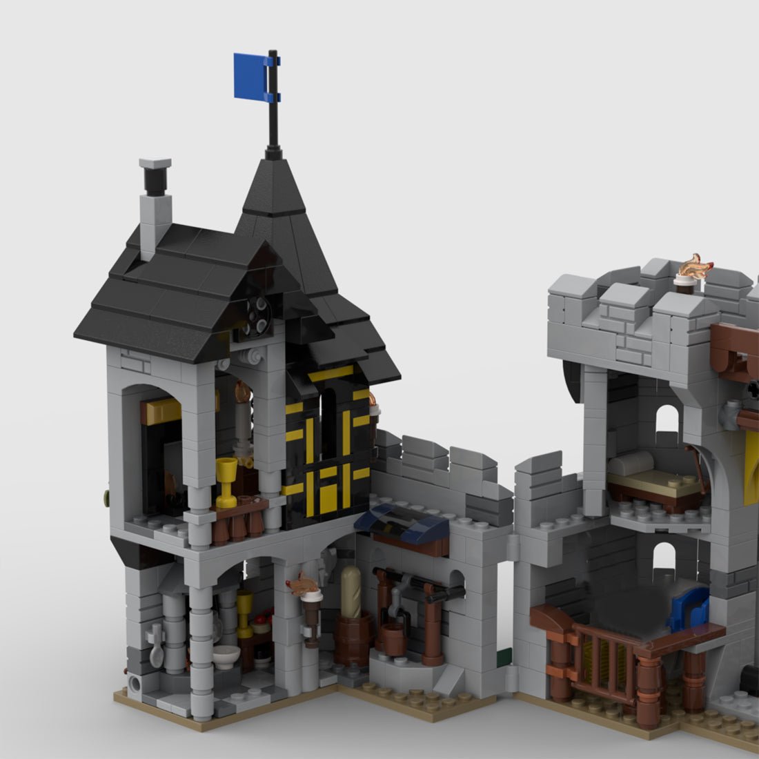 MOC - 194959 Black Falcons Fortress Klemmbausteine - LesDiy - Klemmbausteine