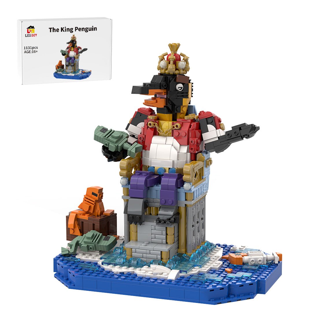 MOC - 199230 The King Penguin (King Collection part 1/3) Klemmbausteine - LesDiy - Klemmbausteine