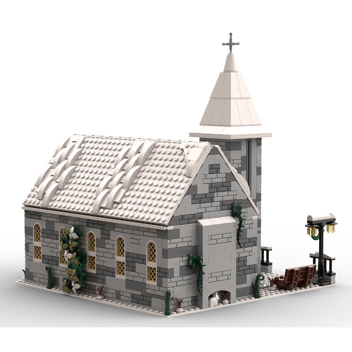 MOC - 199733 Winter Village Church Klemmbausteine - LesDiy - Klemmbausteine
