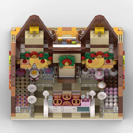 MOC - 199764 Winter village pastry shop Klemmbausteine - LesDiy - Klemmbausteine
