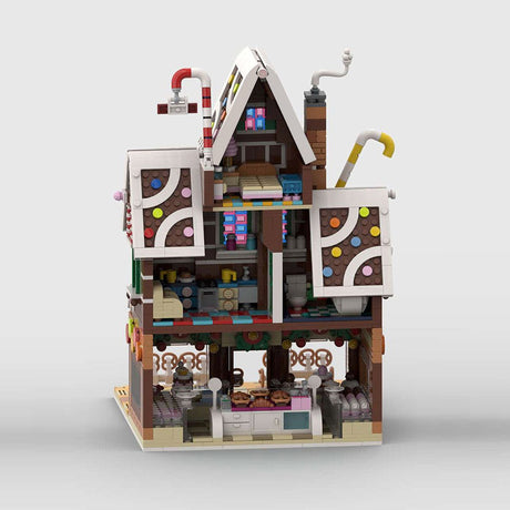MOC - 199764 Winter village pastry shop Klemmbausteine - LesDiy - Klemmbausteine