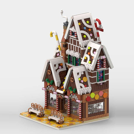 MOC - 199764 Winter village pastry shop Klemmbausteine - LesDiy - Klemmbausteine