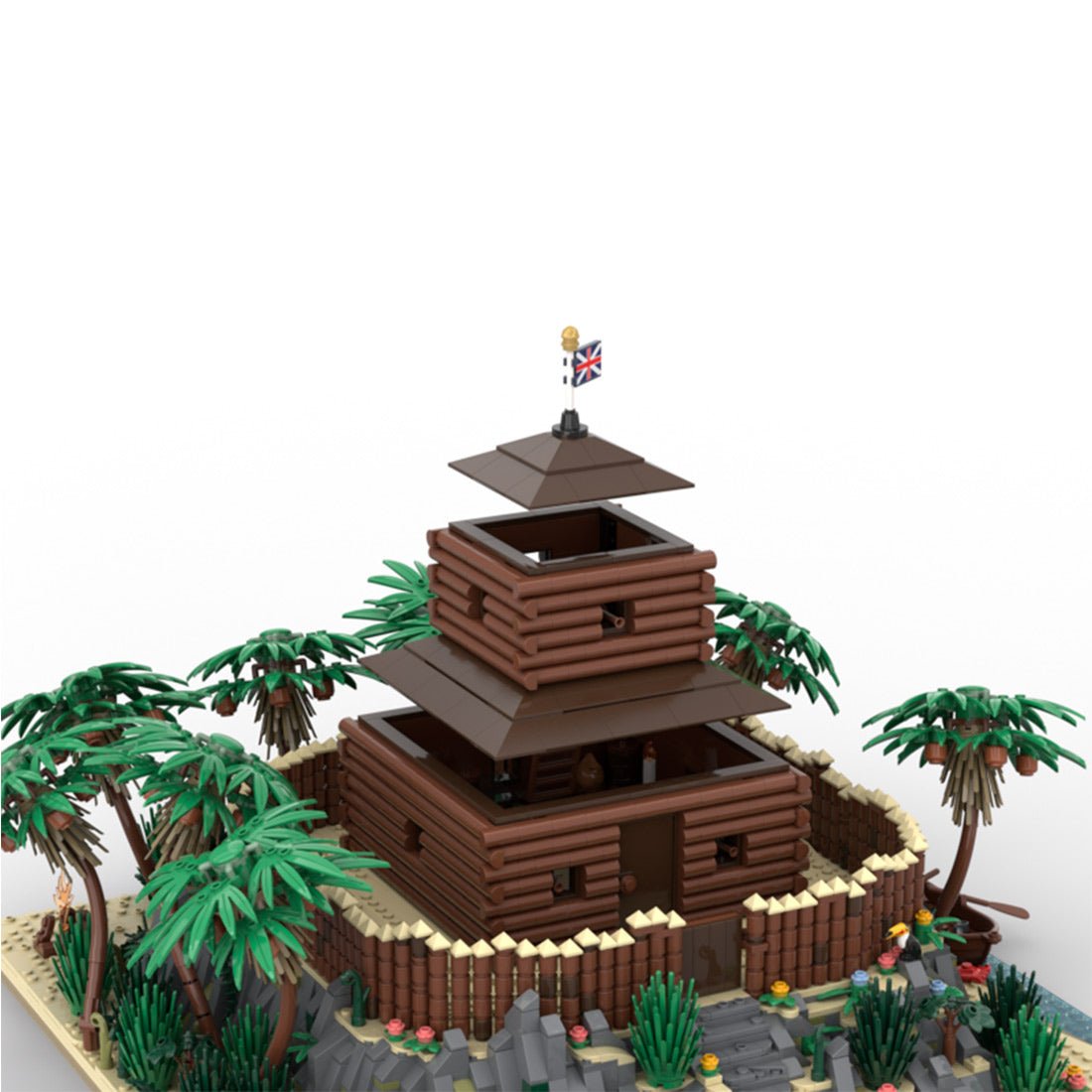 MOC - 200180 Treasure Island: The Stockade Klemmbausteine - LesDiy - Klemmbausteine