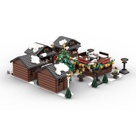 MOC - 201458 European Style Christmas Market Klemmbausteine - LesDiy - Klemmbausteine