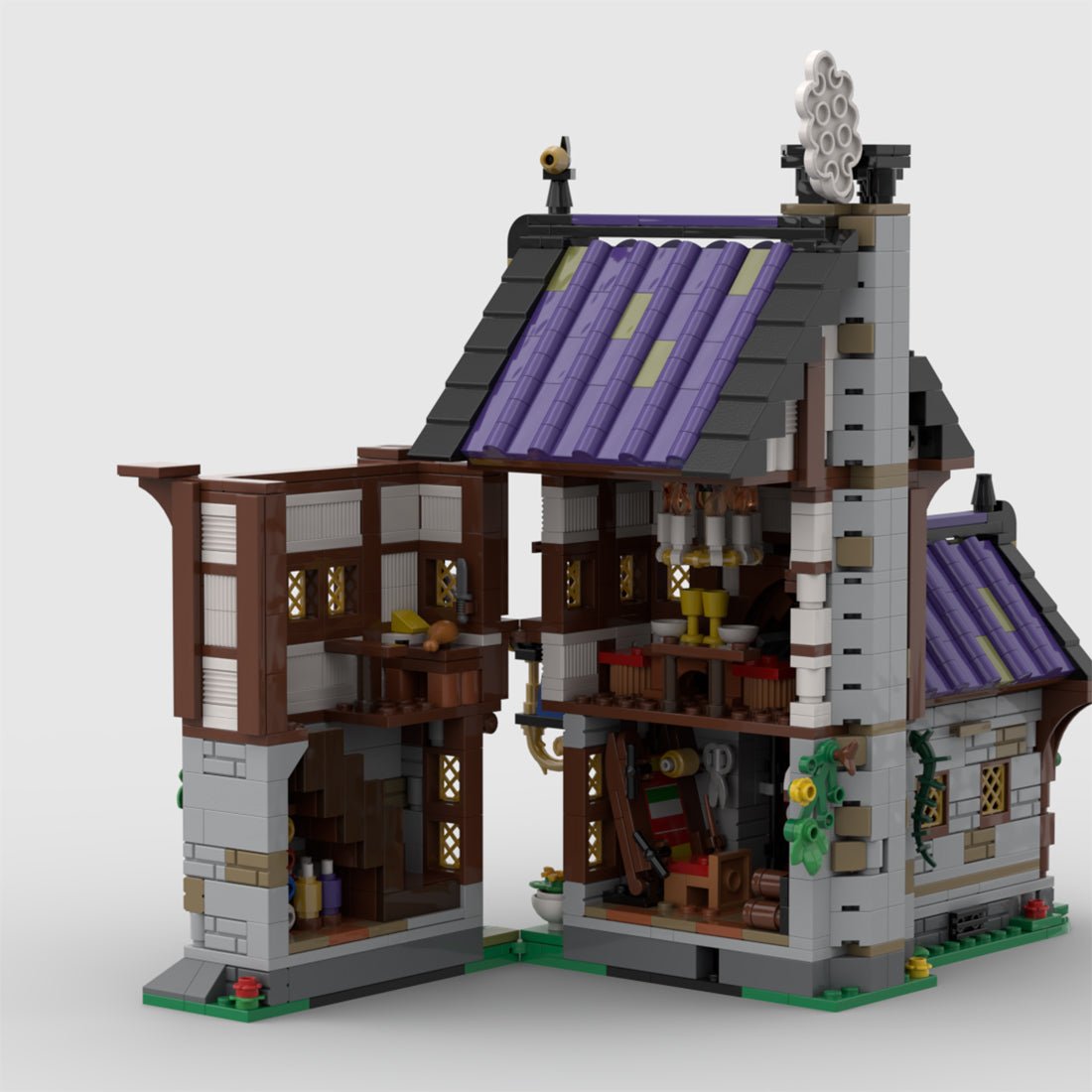 MOC - 203404 Medieval Tailor Klemmbausteine - LesDiy - Klemmbausteine