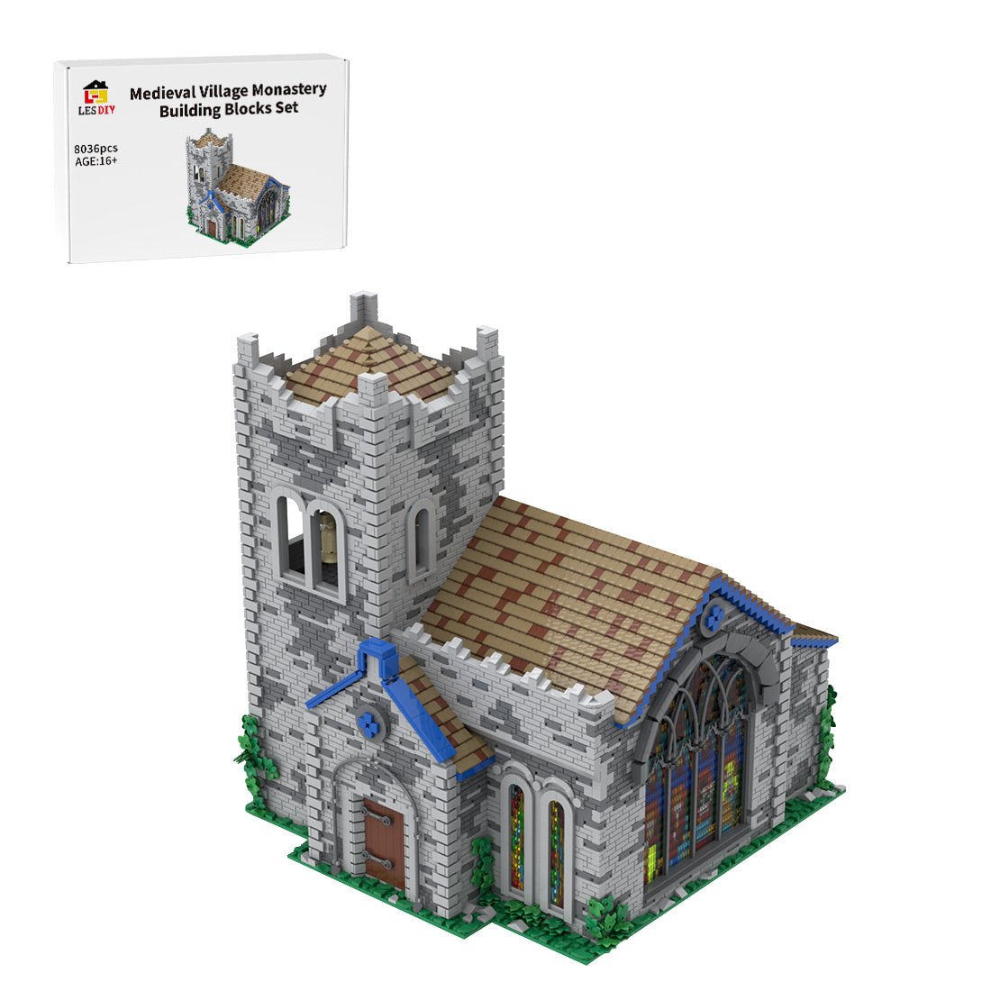MOC - 203438 Age of Empires - Monastery (Western European) Klemmbausteine - LesDiy - Klemmbausteine