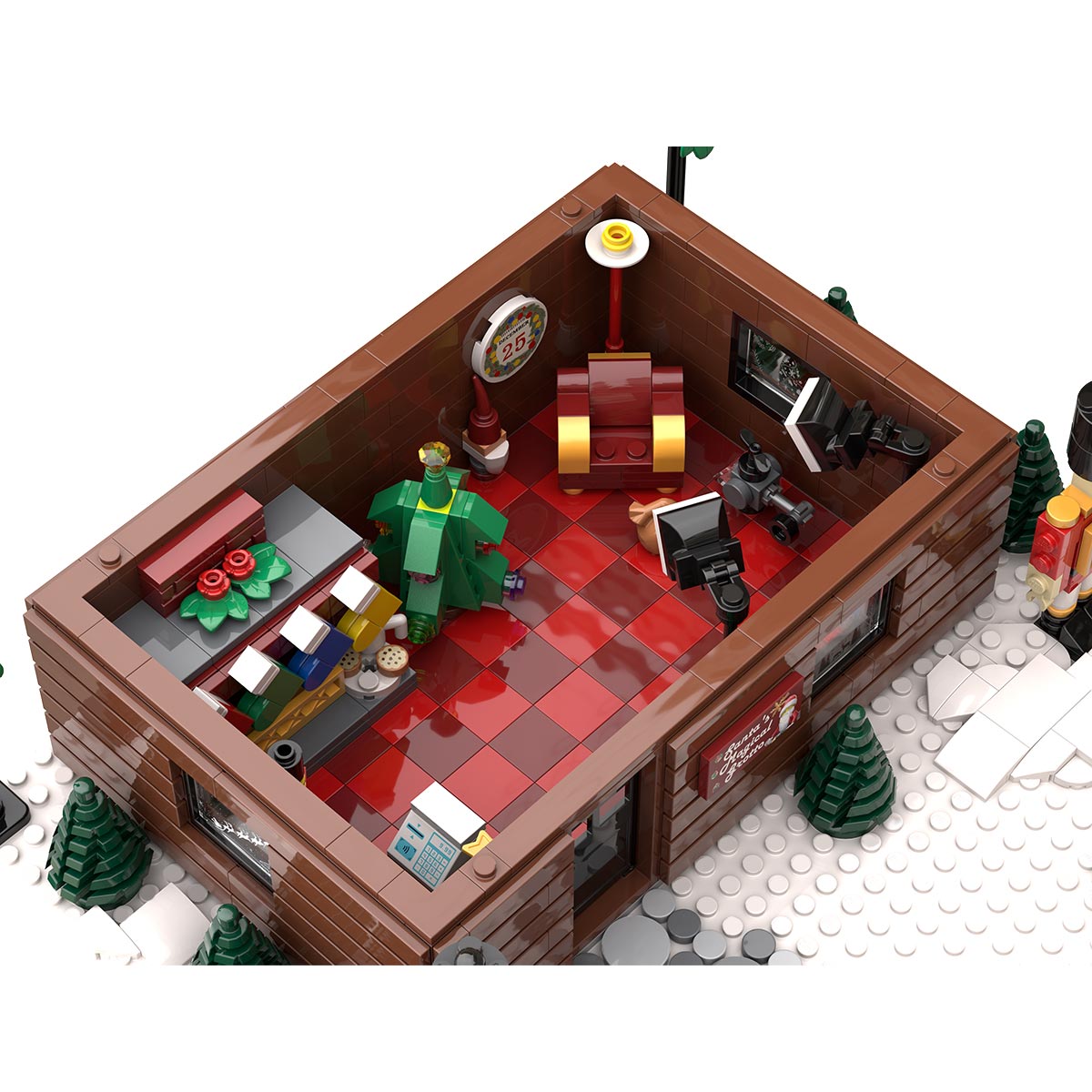 MOC - 205317 Santa's Grotto Klemmbausteine - LesDiy - Klemmbausteine