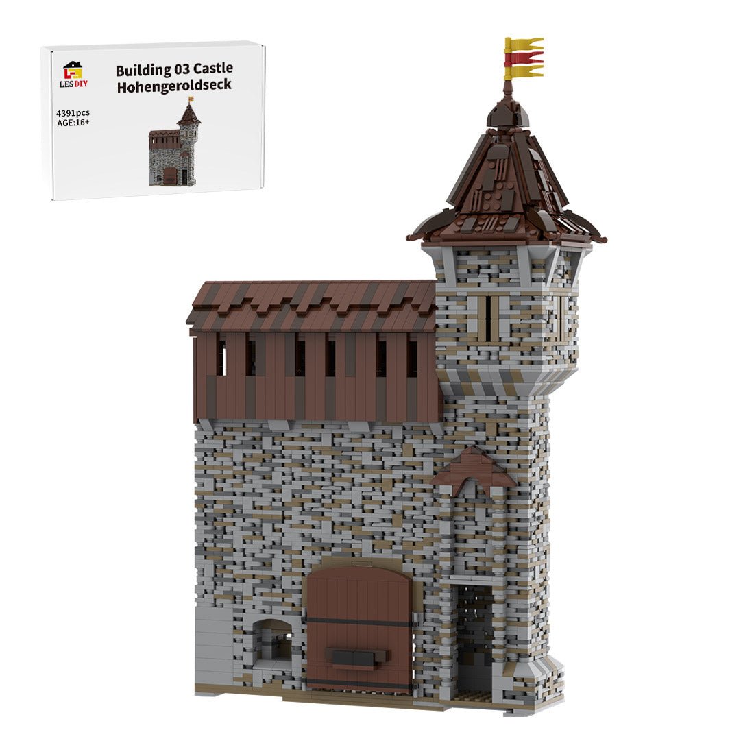 MOC - 206483 Building 03 Castle Hohengeroldseck Klemmbausteine - LesDiy - Klemmbausteine