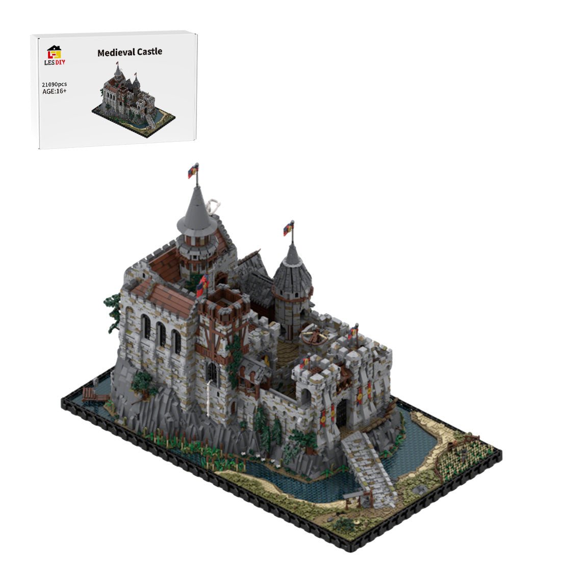 MOC - 206892 Medieval Castle Klemmbausteine - LesDiy - Klemmbausteine